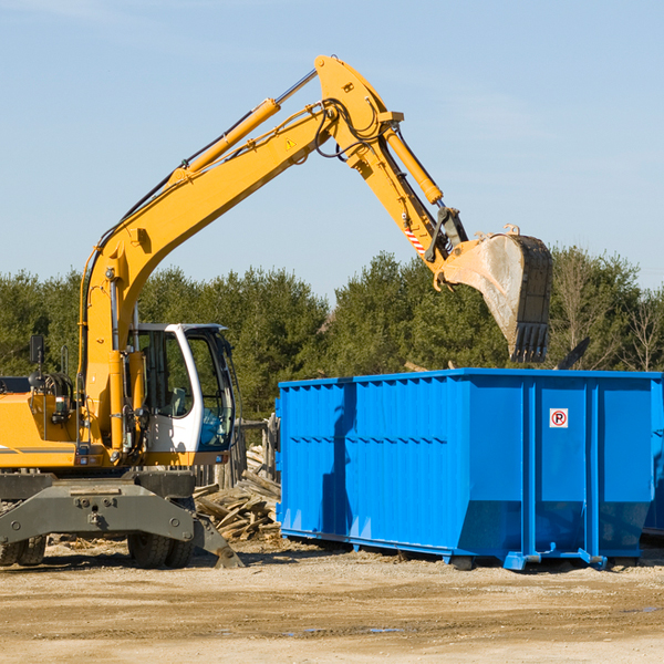 are there any restrictions on where a residential dumpster can be placed in Perham MN